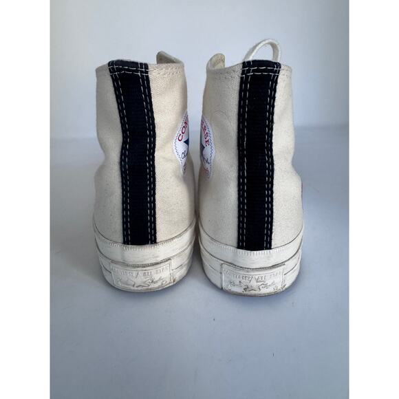 Converse Comme de Garcons Men's 6 Play x Chuck 70 High Milk Sneaker - Picture 3 of 9